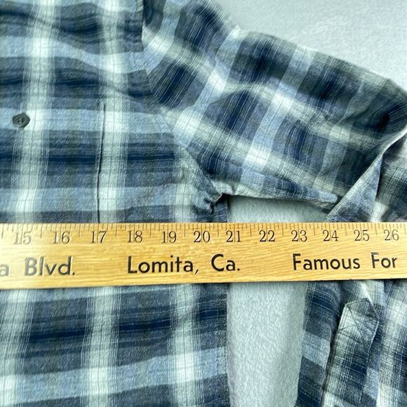 Barbour International Steve McQueen Shirt Mens Small Plaid Slim Fit - Picture 8 of 11